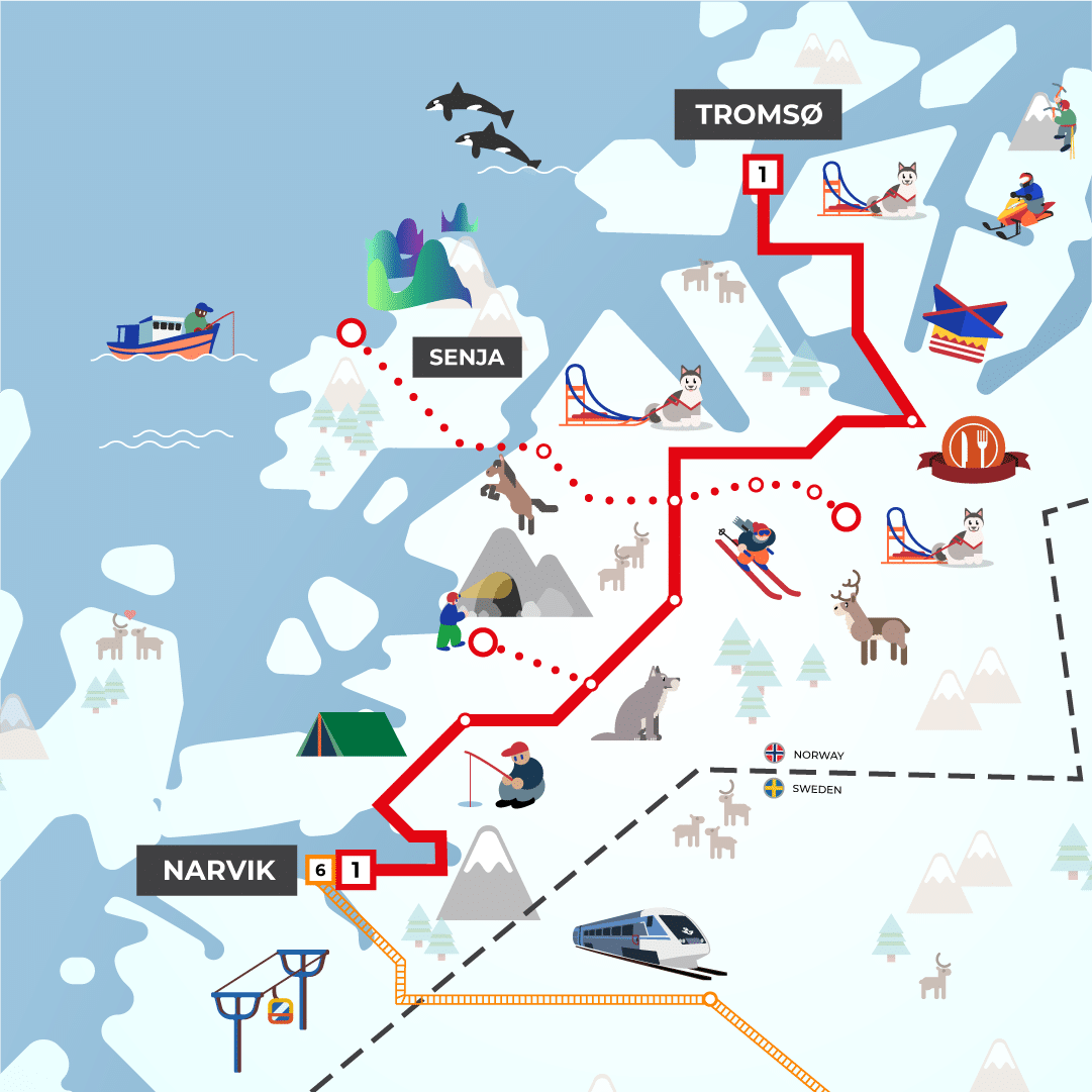 TAR Tromso Narvik Tromso 1080 1080 V2 1 The Arctic Route   TAR Tromso Narvik Tromso 1080x1080 V2.1 